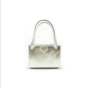 Stuart Weitzman transparent vinyl mini handbag